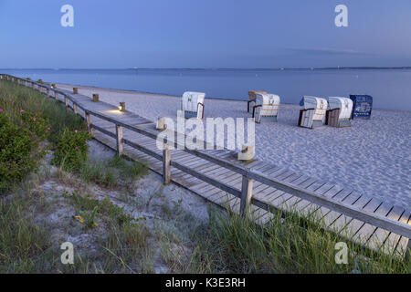 Plage de la mer Baltique, Pelzerhaken, Neustadt in Holstein, Ostholstein, Schleswig - Holstein, Allemagne, Banque D'Images