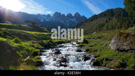 Autriche, Tyrol, Kemater alp, Mountain Brook, Banque D'Images