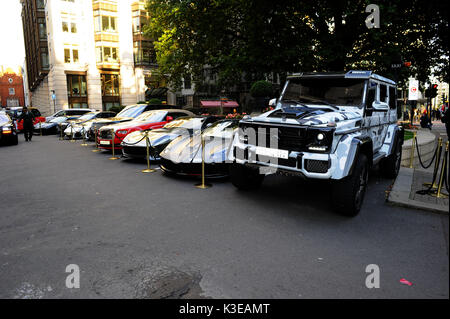 Supercars à l'hôtel Dorchester, 31 août 2017, Londres, Royaume-Uni. Crédit : Alamy Live News Banque D'Images