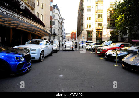 Supercars à l'hôtel Dorchester, 31 août 2017, Londres, Royaume-Uni. Crédit : Alamy Live News Banque D'Images