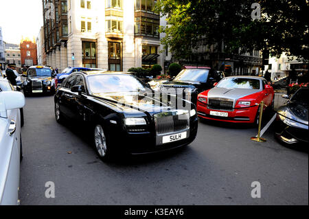 Supercars à l'hôtel Dorchester, 31 août 2017, Londres, Royaume-Uni. Crédit : Alamy Live News Banque D'Images