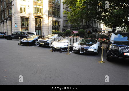 Supercars à l'hôtel Dorchester, 31 août 2017, Londres, Royaume-Uni. Crédit : Alamy Live News Banque D'Images
