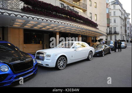 Supercars à l'hôtel Dorchester, 31 août 2017, Londres, Royaume-Uni. Crédit : Alamy Live News Banque D'Images