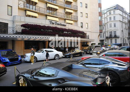 Supercars à l'hôtel Dorchester, 31 août 2017, Londres, Royaume-Uni. Crédit : Alamy Live News Banque D'Images