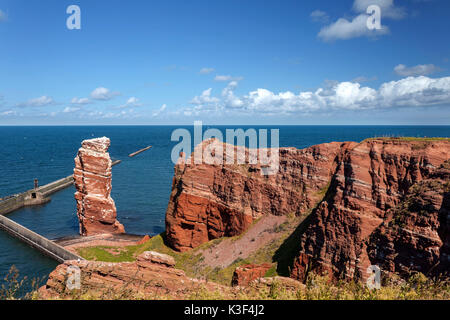 Lange Anna, Tall Anna, l'emblème de l'île de Helgoland, Schleswig - Holstein, Allemagne du Nord, l'Allemagne, l'Europe, Banque D'Images