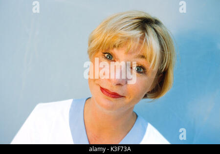 Portrait de femme blonde Banque D'Images