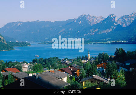 Sankt-gilgen au Wolfgangsee Banque D'Images