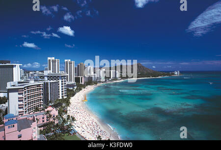 Waikiki, Honolulu, Hawaii Banque D'Images