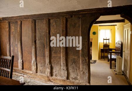 Cottage, marqueurs, Killerton Devon Banque D'Images