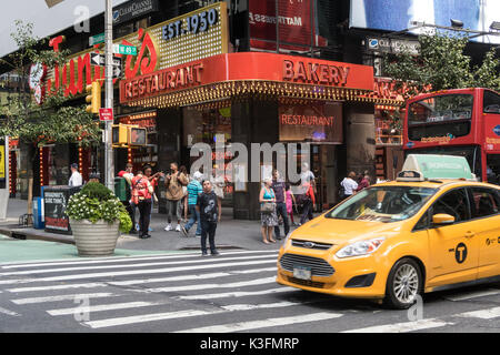 Le restaurant du Junior à Times Square, New York, USA Banque D'Images