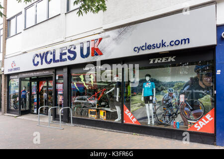 Une branche de la boutique de vélo à Orpington Cycles UK High Street Banque D'Images