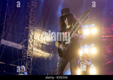 Vancouver, Canada. Du 1er septembre 2017. Groupe de rock américain Guns N' Roses d'effectuer au cours de leur "pas dans cette vie' tour au BC Place Stadium à Vancouver, BC, CANADA. Crédit : Jamie Taylor/Alamy Live News. Banque D'Images