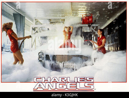 CHARLIE'S ANGELS : Full Throttle [2003] Cameron Diaz, Drew Barrymore, LUCY LUI Date : 2003 Banque D'Images