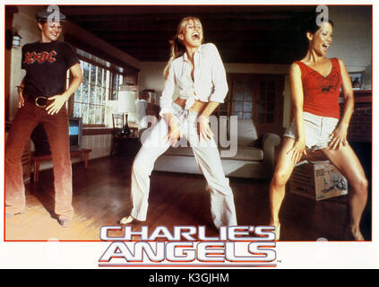 CHARLIE'S ANGELS : Full Throttle [2003] Drew Barrymore, Cameron Diaz, LUCY LUI Date : 2003 Banque D'Images