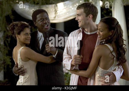 Devinez qui ? Judith Scott, Bernie Mac, Ashton Kutcher, Zoe Saldana Banque D'Images