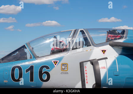 Windsor, Canada - sept 10, 2016 : avis d'avions militaires canadiens et à l'auditoire du musée de l'aviation de Windsor air show voir la pièce. Banque D'Images