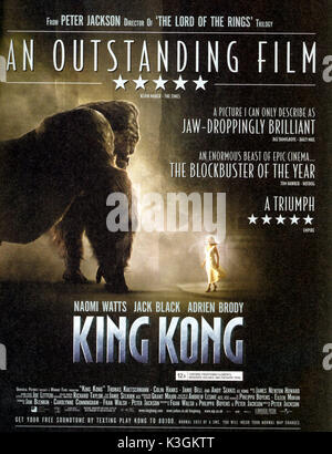 KING KONG Date : 2005 Banque D'Images