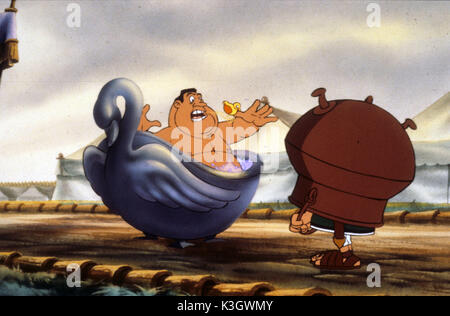 Astérix ET LE COUP DU MENHIR aka ASTÉRIX ET LE GRAND COMBAT Date : 1989 Banque D'Images