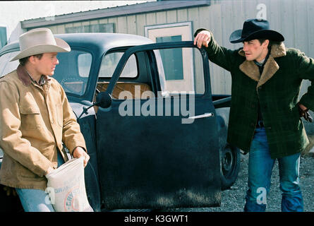 BROKEBACK MOUNTAIN, Heath Ledger Jake Gyllenhaal Date : 2005 Banque D'Images