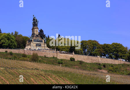 Niederwald Monument, Rudesheim, Allemagne Banque D'Images