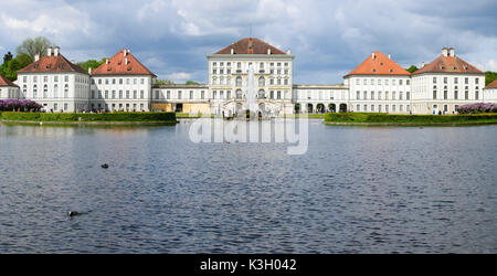 Le château de Nymphenburg à Munich Banque D'Images