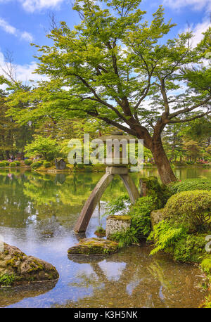 Le Japon, la ville de Kanazawa, Jardin Kenroku-en Banque D'Images