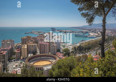 Espagne, Andalousie, Malaga, Ville Banque D'Images