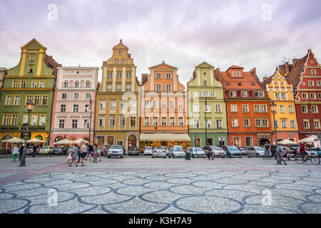 Pologne, Wroclaw, Solny Square Banque D'Images