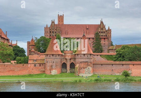 La Pologne, Marienburg, château de Malbork, Patrimoine Mondial de l'UNESCO, Banque D'Images