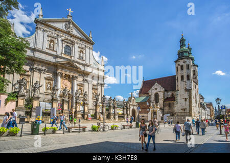 Pologne, Krakow City, Rue Grodzka, Église Saint Pierre et Paul Banque D'Images