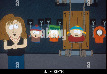 SOUTH PARK Stan, Kyle, Cartman, KENNY Banque D'Images