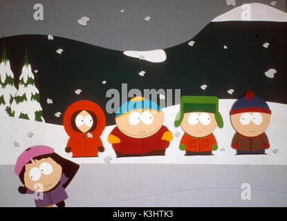 SOUTH PARK KENNY, CARTMAN, Kyle, STAN Banque D'Images