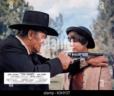 TRUE GRIT KIM DARBY, JOHN WAYNE Date : 1969 Banque D'Images