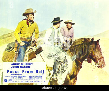 POSSE DE L'ENFER, Audie Murphy, John Saxon, RODOLFO ACOSTAS Date : 1961 Banque D'Images