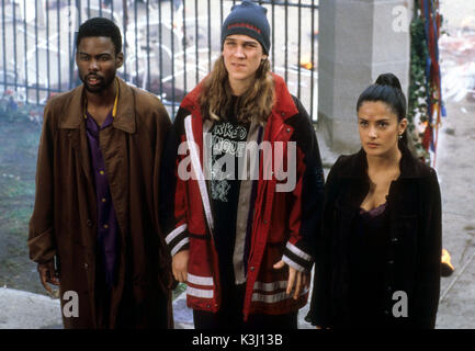 CHRIS ROCK dogme que Rufus, JASON MEWES comme Jay, Salma Hayek comme Serendipity Date : 1999 Banque D'Images