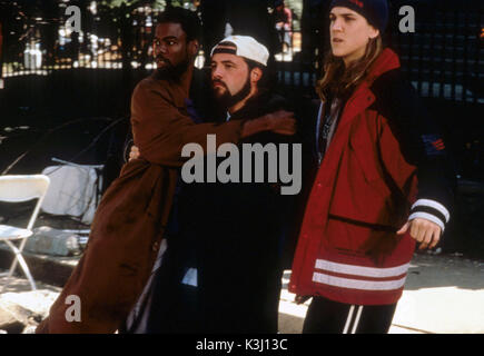 CHRIS ROCK dogme que Rufus, Kevin SMITH, JASON MEWES, Bob silencieux comme Jay Banque D'Images