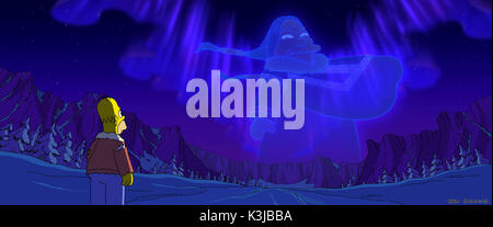 Les Simpson - LE FILM DAN CASTELLANETA voix Homer Simpson Les Simpson - Le film Date : 2007 Banque D'Images