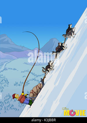 Les Simpson - LE FILM DAN CASTELLANETA voix Homer Simpson Les Simpson - Le film Date : 2007 Banque D'Images