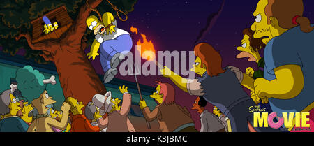 Les Simpson - LE FILM DAN CASTELLANETA voix Homer Simpson Les Simpson - Le film Date : 2007 Banque D'Images