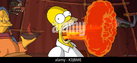 Les Simpson - LE FILM DAN CASTELLANETA voix Homer Simpson Les Simpson - Le film Date : 2007 Banque D'Images