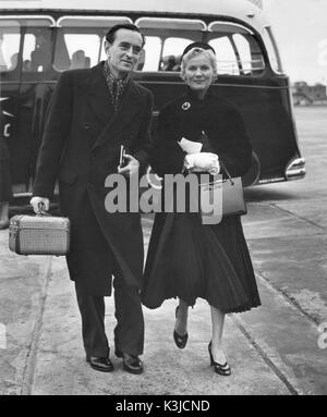 Réalisateur David Lean et son épouse l'actrice ANN TODD Banque D'Images