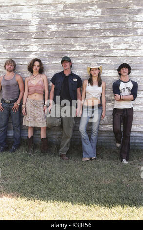 Le Texas Chainsaw Massacre MIKE VOGEL, ERICA LEERHSEN, ERIC BALFOUR, Jessica Biel, JONATHAN TUCKER Le Texas Chainsaw Massacre Date : 2003 Banque D'Images