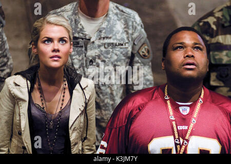 RACHAEL TAYLOR TRANSFORMATEURS que Maggie Madsen, ANTHONY ANDERSON comme Glen Whitmann TRANSFORMERS Date : 2007 Banque D'Images