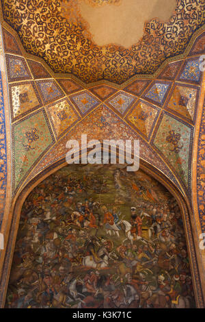 L'Iran, au centre de l'Iran, Ispahan, Musée des Arts Décoratifs, intérieur détail Banque D'Images