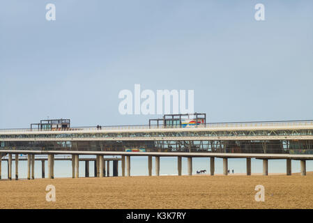 Scheveningen, Pays-Bas, de Pier, vue de la jetée de Scheveningen Banque D'Images