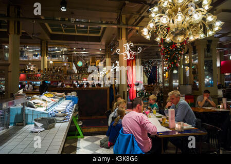 Pays-bas, Rotterdam, l'Hôtel New York, un restaurant et un bar dans l'ancien QG de l'expédition de Holland America Line dans le vieux port, de l'intérieur Banque D'Images