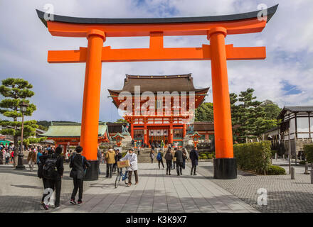 Le Japon, Kyoto City,Sanctuaire Fushimi Inari, Banque D'Images