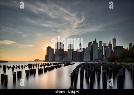 Nord,Manhattan Skyline, New York, États-Unis d'Amérique Banque D'Images