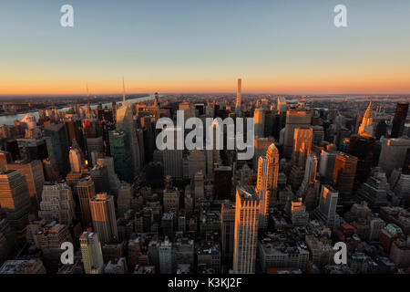 Nord,Manhattan Skyline, New York, États-Unis d'Amérique Banque D'Images