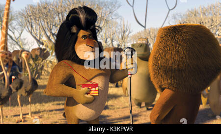 MADAGASCAR : Escape 2 Africa Alec Baldwin voix Makunga / Lion, Date : 2008 Banque D'Images